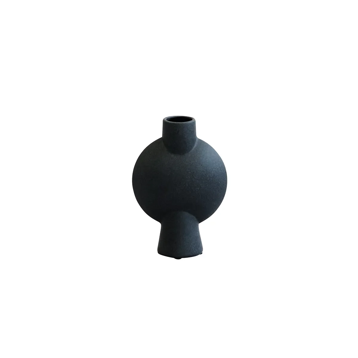 Handmålad vas Sphere Bubl Mini Black H19 cm