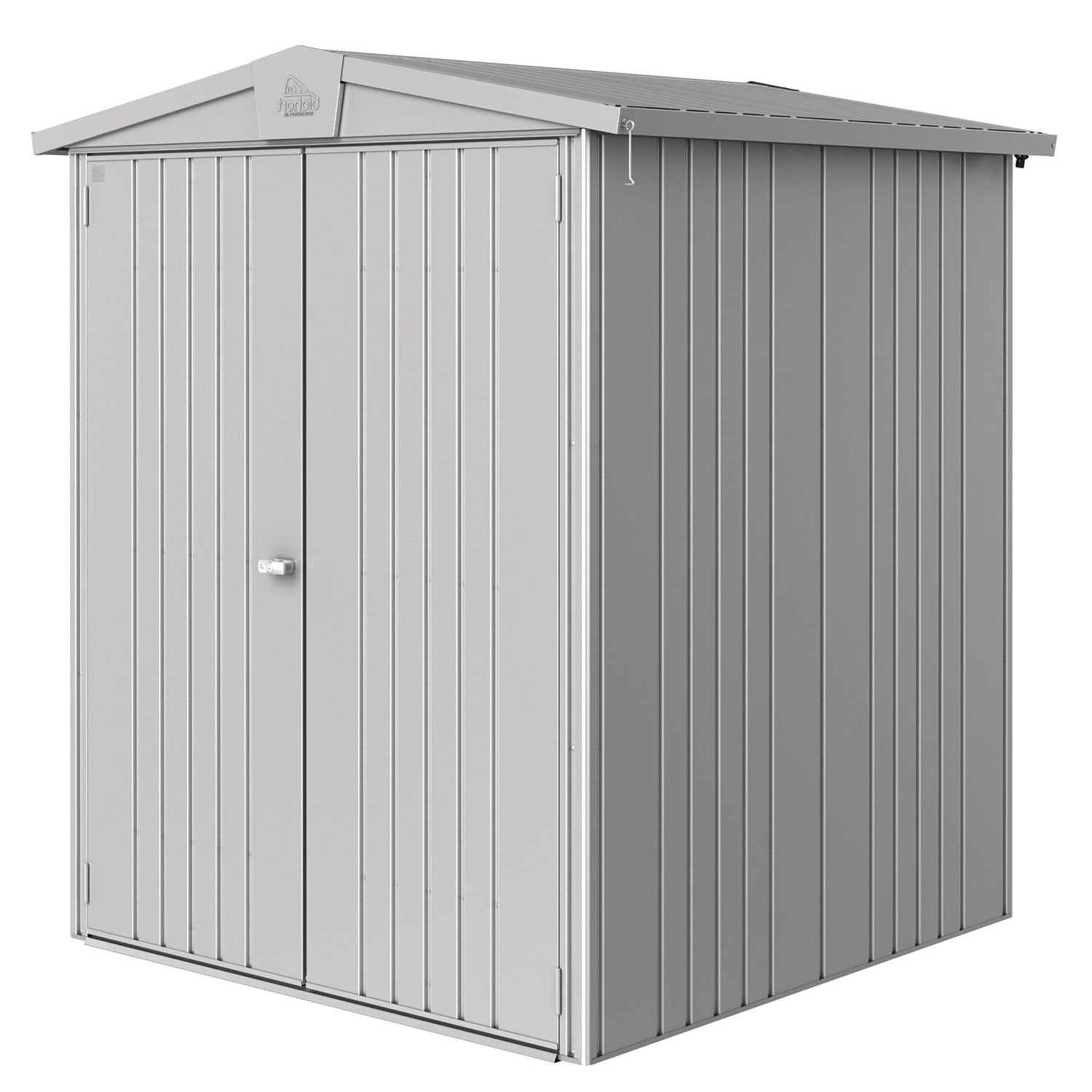 Europa trädgårdsskjul storlek 2 metallic silver