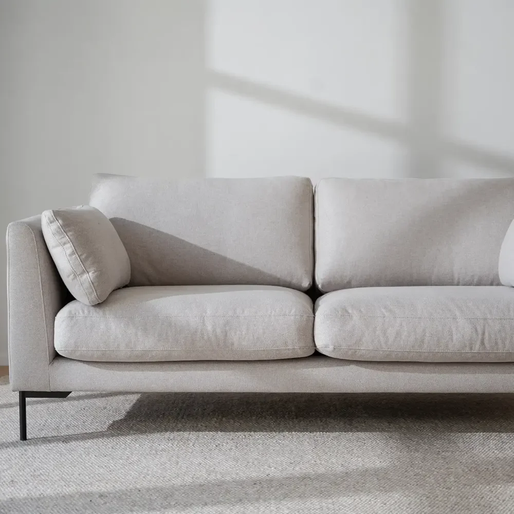 Corwin 2,5-sits soffa tyg Rita Ljusbeige