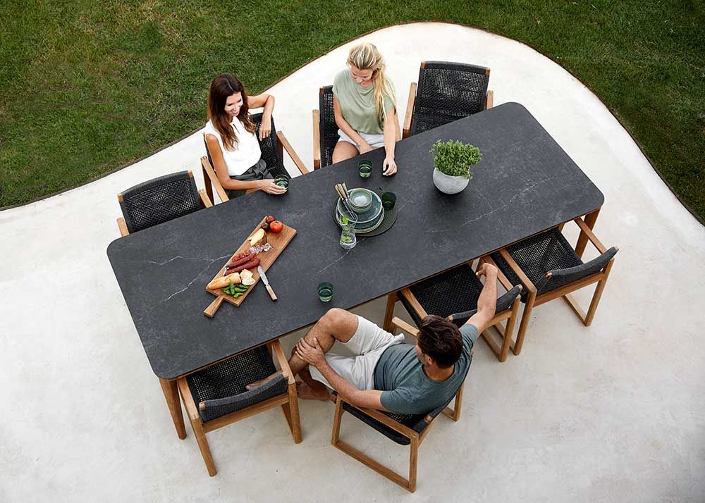 Aspect Matbord Teak/Keramik 