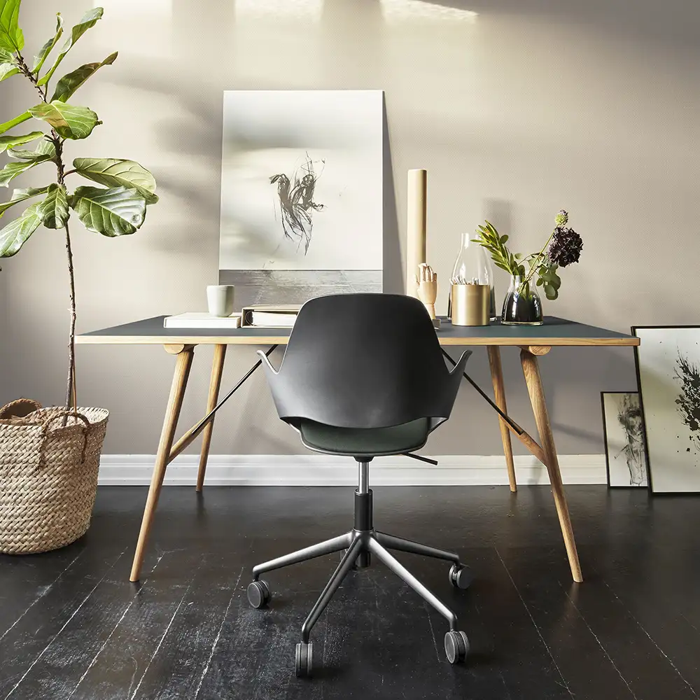 Hekla bord 208x95cm mörkgrön oljad ek