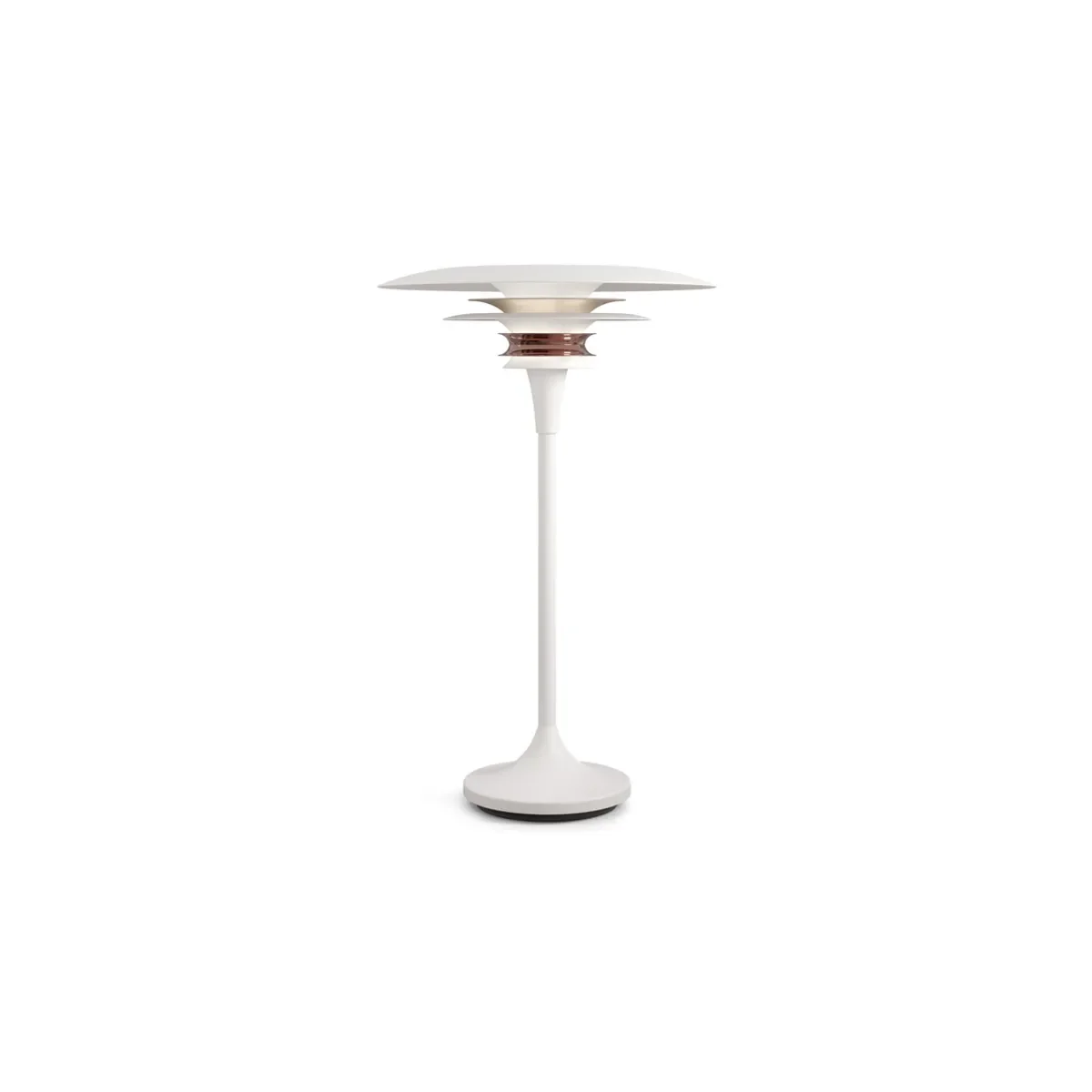 Diablo bordslampa Ø30 cm metall mattvit/rosé silver