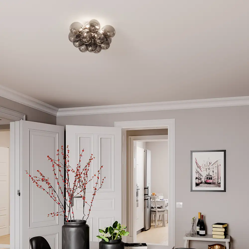 Gross plafond Ø30cm Rökgrå