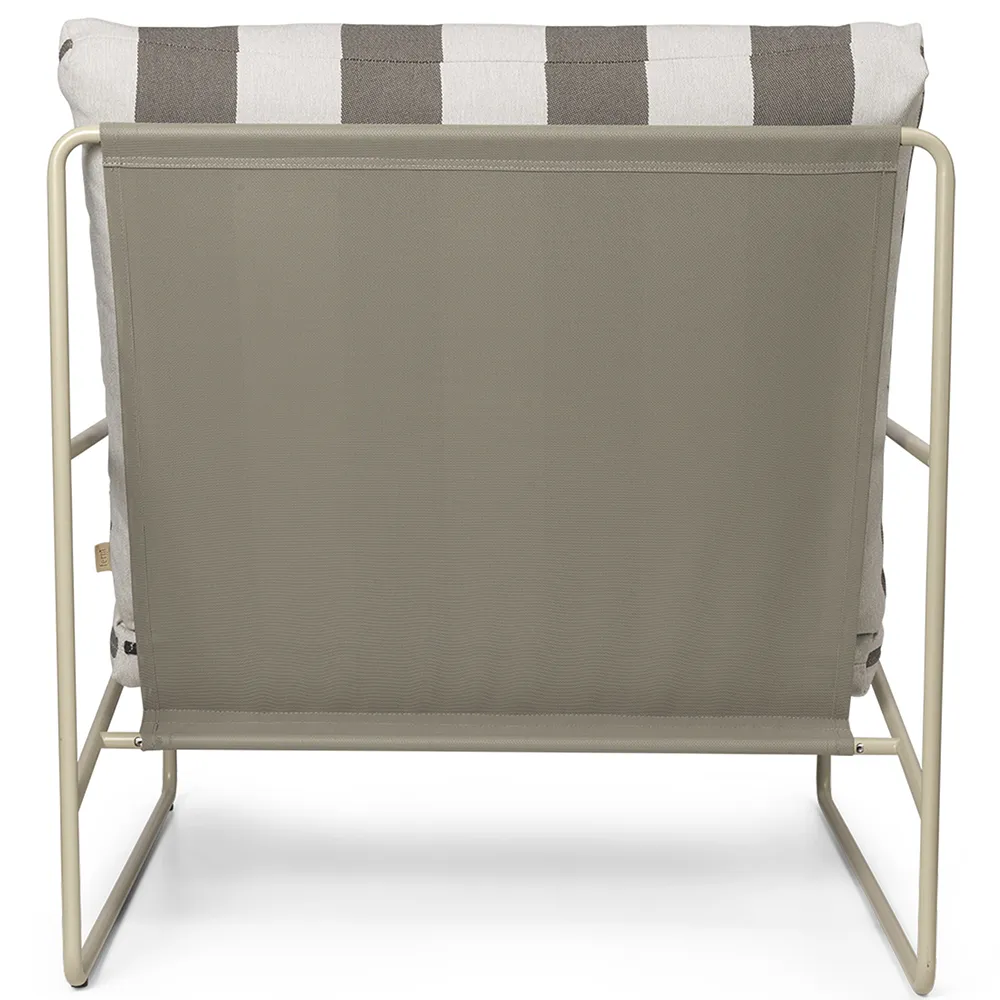 Desert Fåtölj Stripe Cashmere/Chocolate