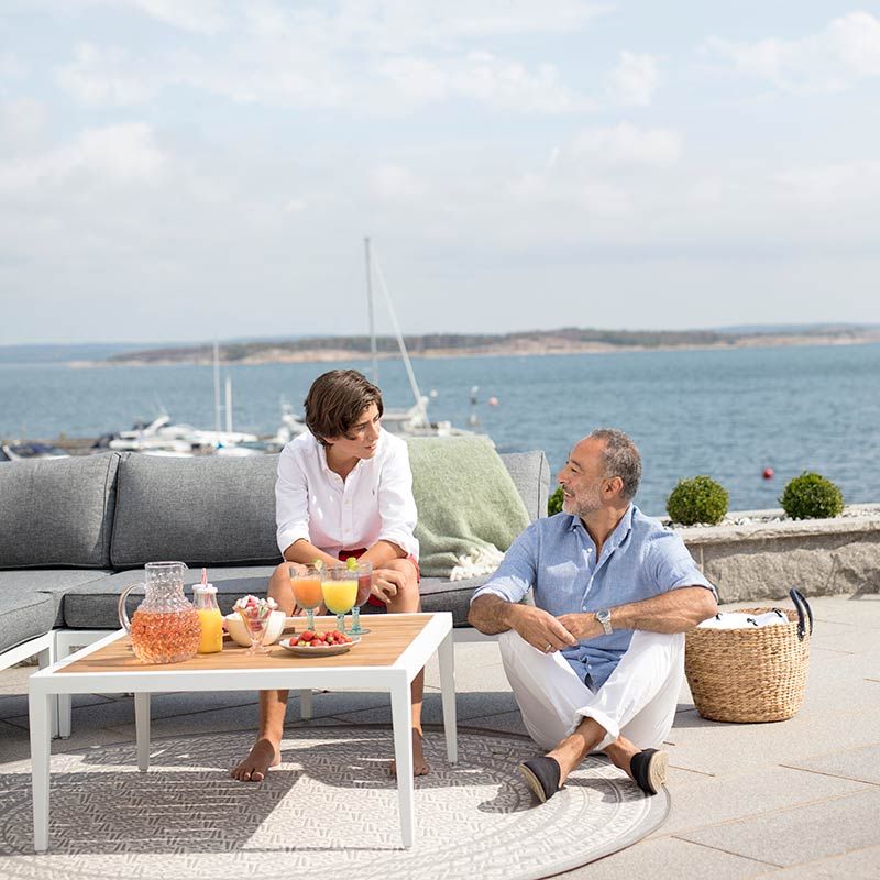 Tonar utomhusmatta 200  cm beige 