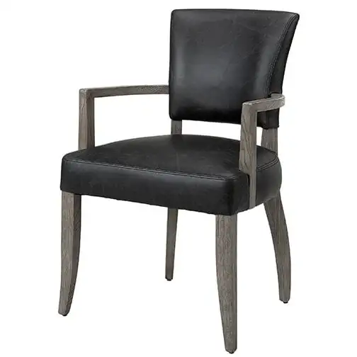 Karmstol Maggie black leather