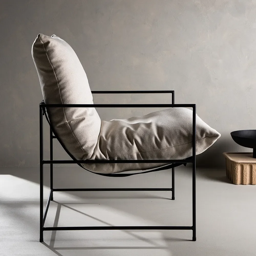 Sedalia Fåtölj Vit linne