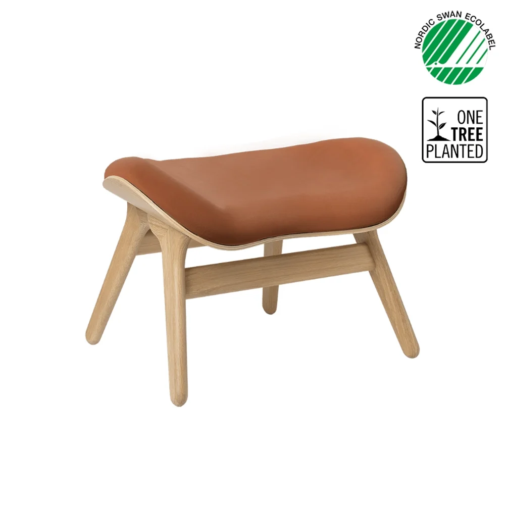 A Conversation Piece Ottoman Fotpall Oak/Dunes Rust