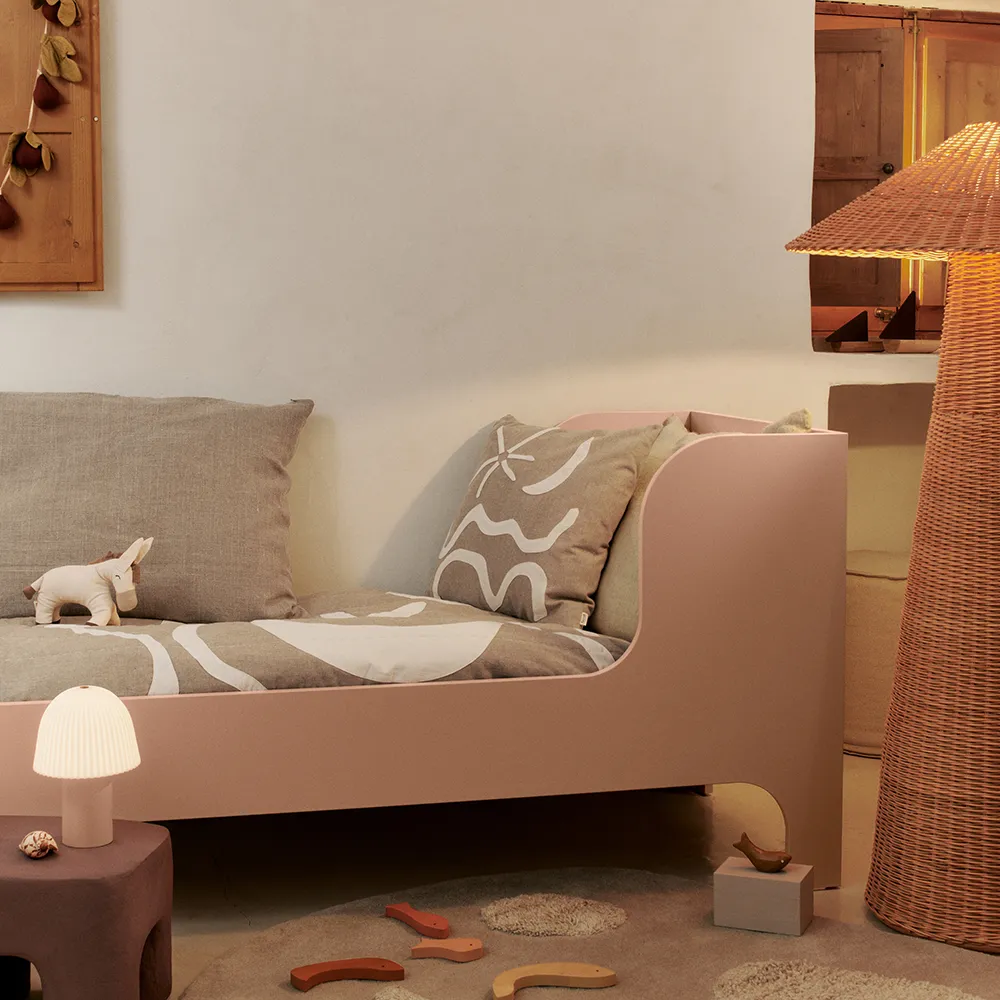 Frill Portabel lampa Rose/White