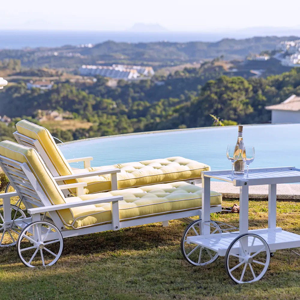 Serveringsvagn Vit Alu 