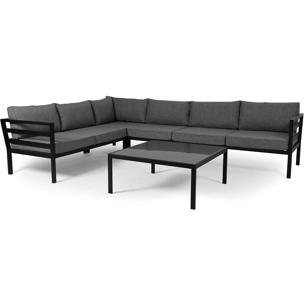 Weldon loungegrupp svart 