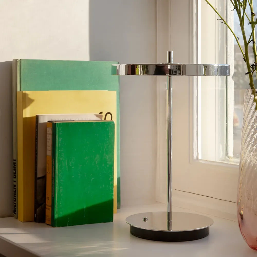 Asteria Move Monochrome Portabel lampa Silver