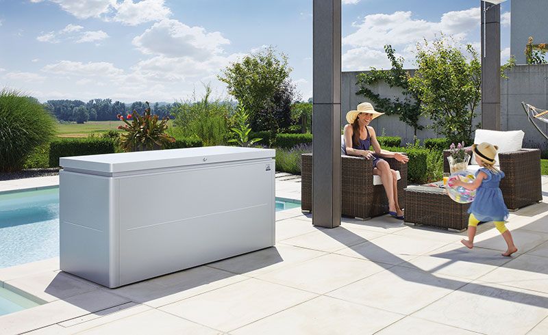 Loungebox 160 cm quartzgrå