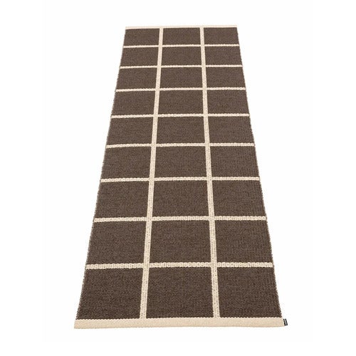 Vävd Matta Criss Dark Brown 70x225 cm