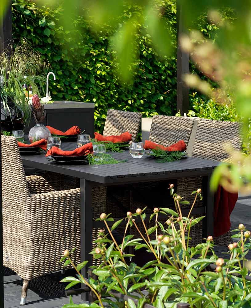 Vevi matbord 95x230 cm svart 