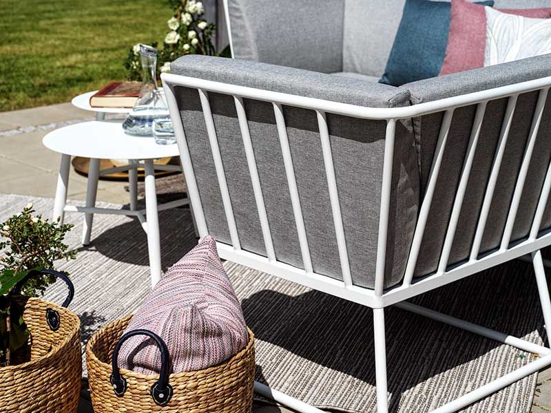 Vence avslut vit/pearl grey 