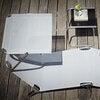 Amigo solsäng top white aluminium/textilene 