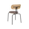 Curious Matstol Ek/Svart Metall Monrose