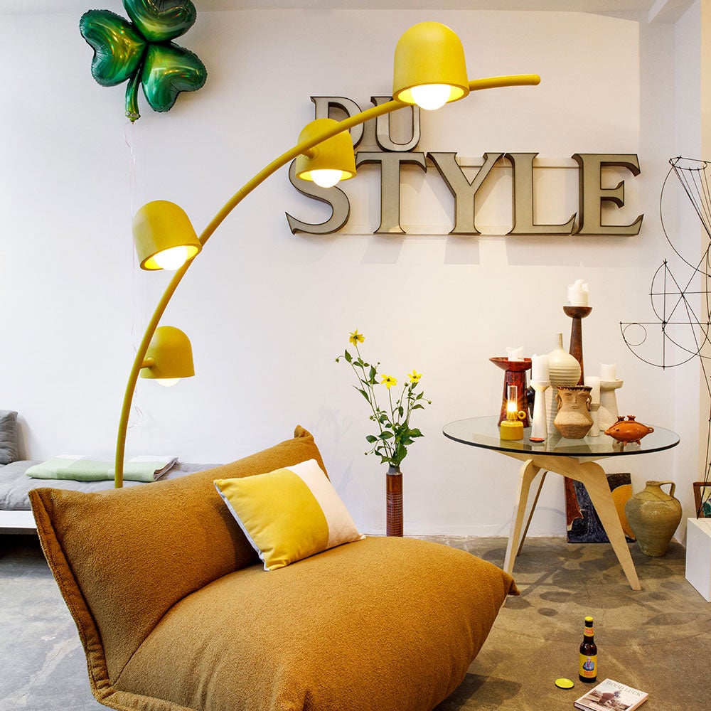 Big lebow golvlampa light grey 