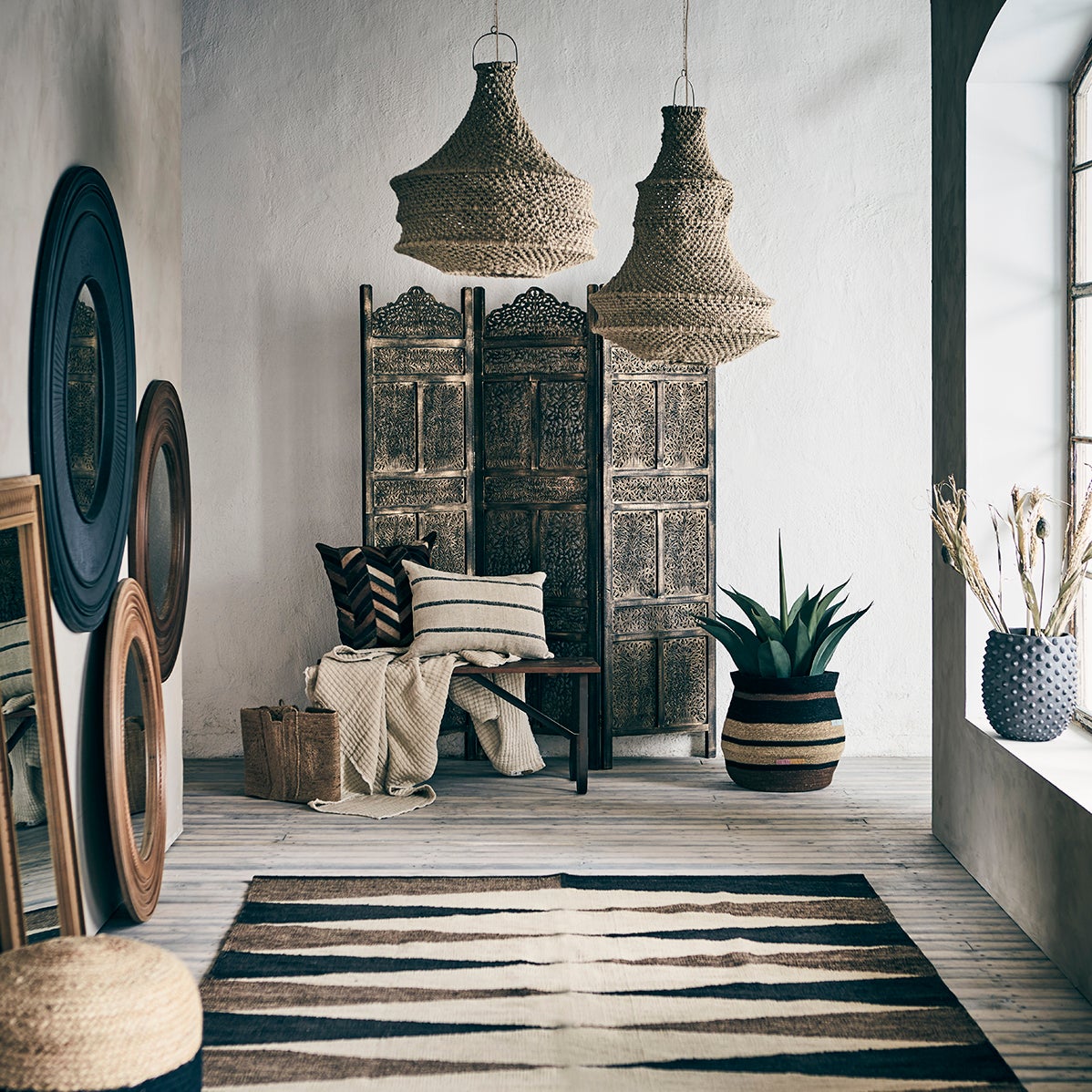 NEST lampskärm natur Ø50cm H50 cm