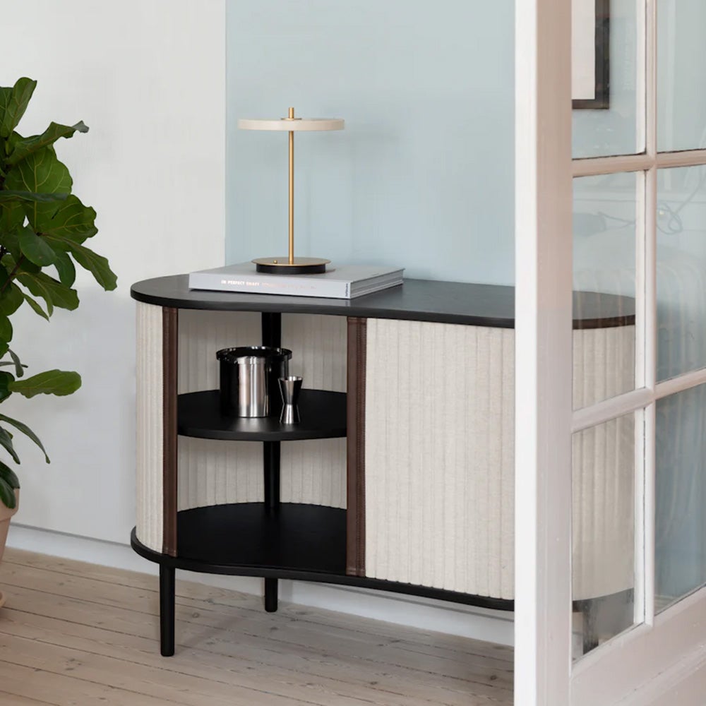 Audacious Skåp Svart Ek/White Sands