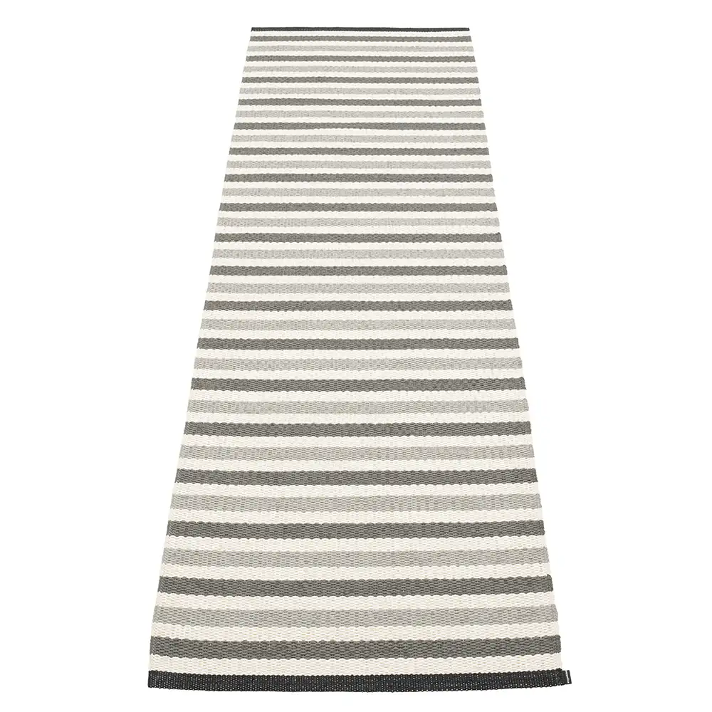 Teo matta 70x240 cm Warm Grey/Charcoal/Vanilla 