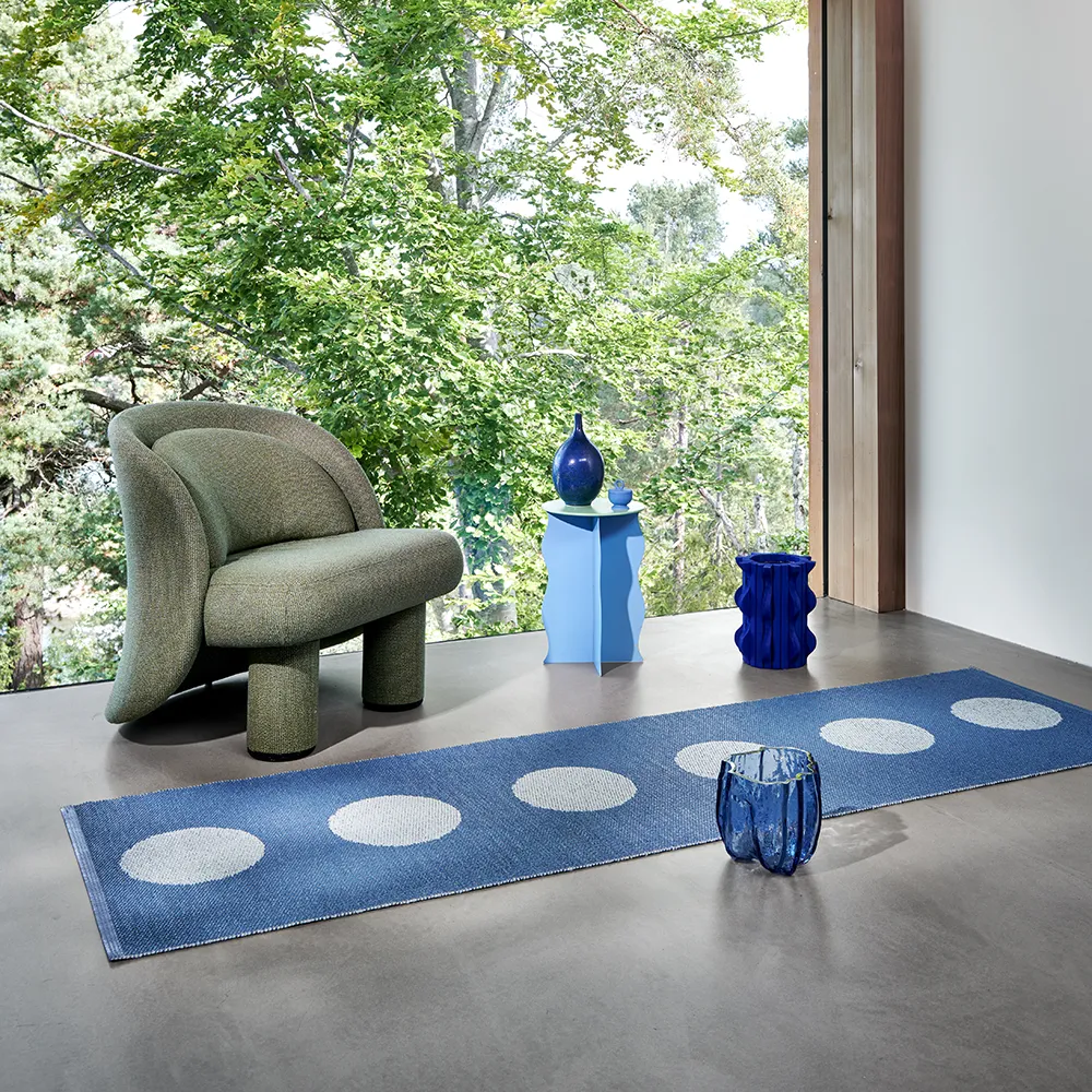 Vera Pop matta River Blue/Blue Fog 70 x 200cm