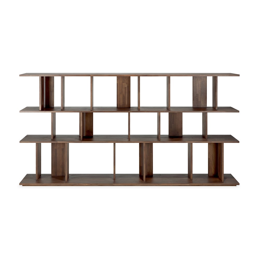 Irregular Hylla Lackad teak 224 x 37 x 115 cm