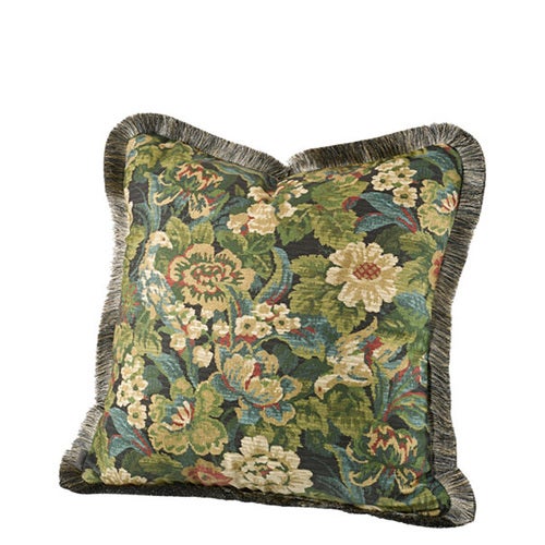 Ebonleaf Flower kuddfodral med franskant- 50x50 cm