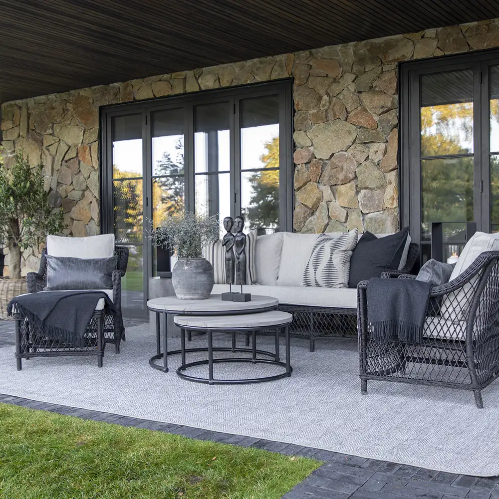 Marbella fåtölj i konstrotting