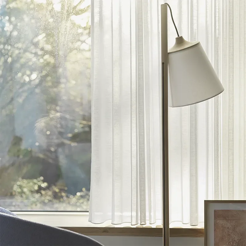 Pull golvlampa - Oak/White