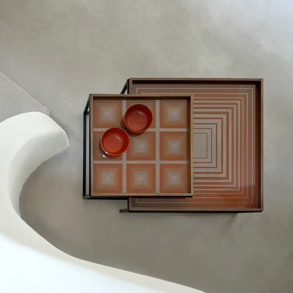 Squares bricka 38x38 cm pumpkin