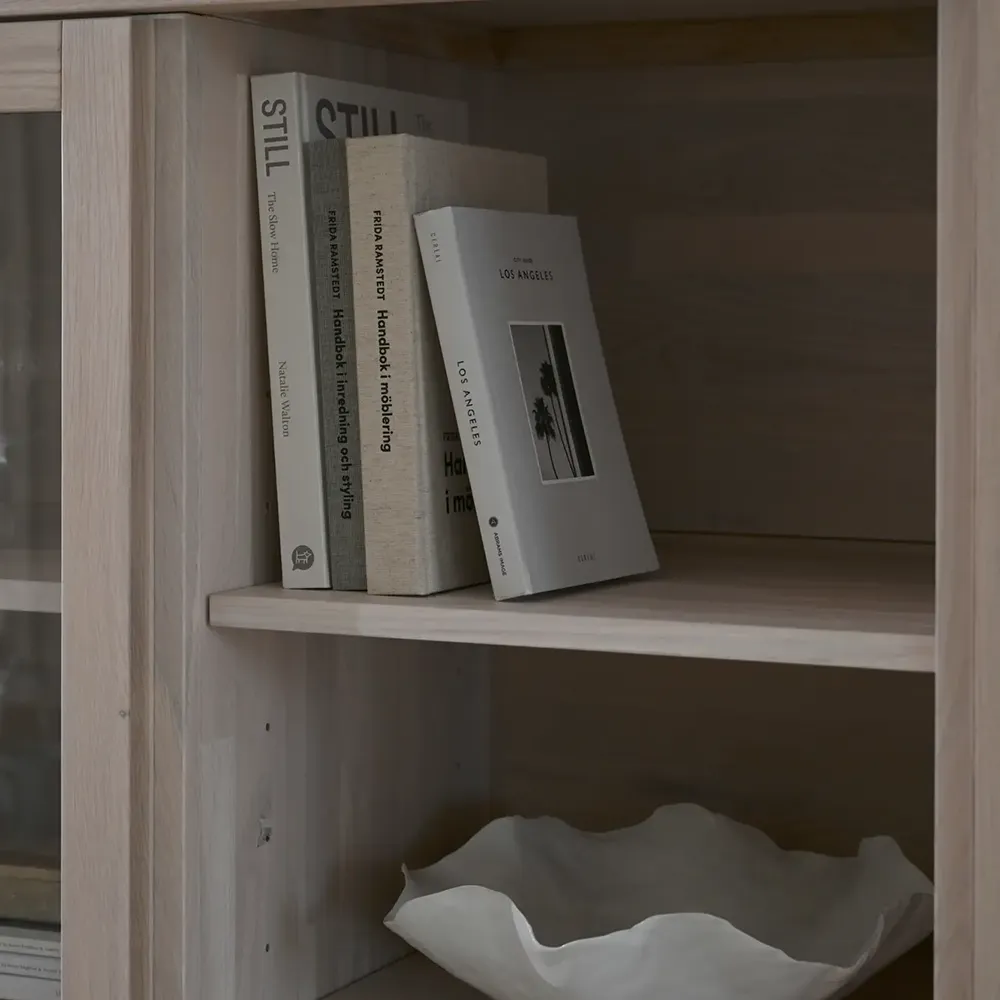 Brooklyn skåp 130 cm vitpigmenterad ek