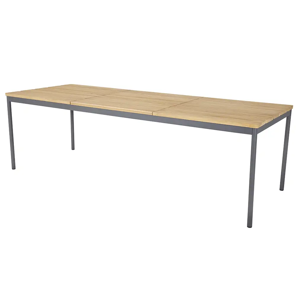 Nox matbord 90x240 cm antracit/teak 