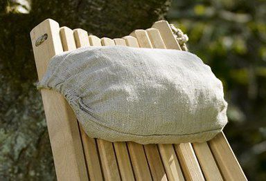 Ribbon nackkudde natur 