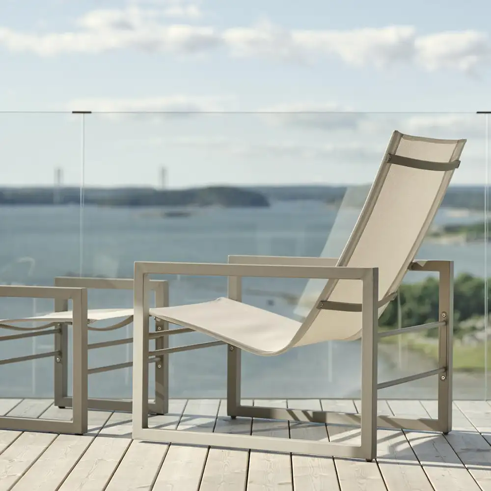 Vevi fåtölj Khaki/Offwhite