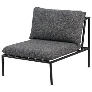 Collier mittdel Svart / Teddy black