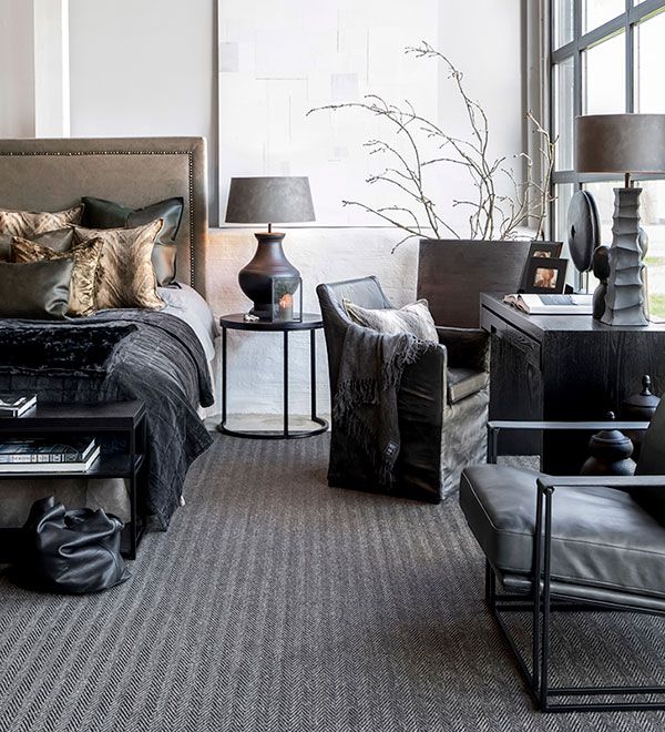 Bellagio Fåtölj Skinn/Mässing