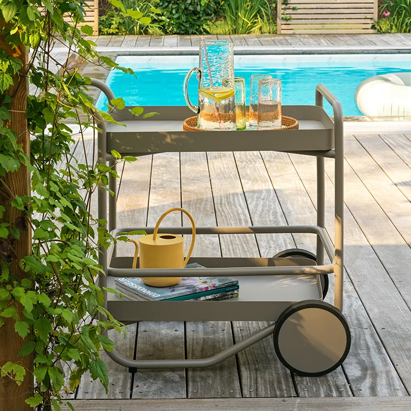 Trolly serveringsvagn Dusty green