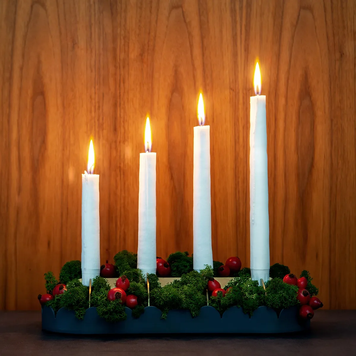 Adventsljusstake i mässig Fira