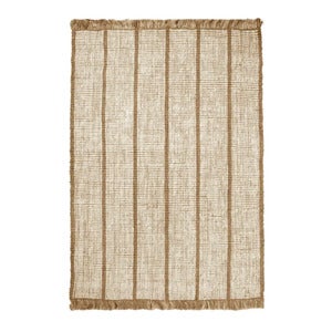 Athens Handvävd Jutematta 170x240 cm - Natural/Off-white