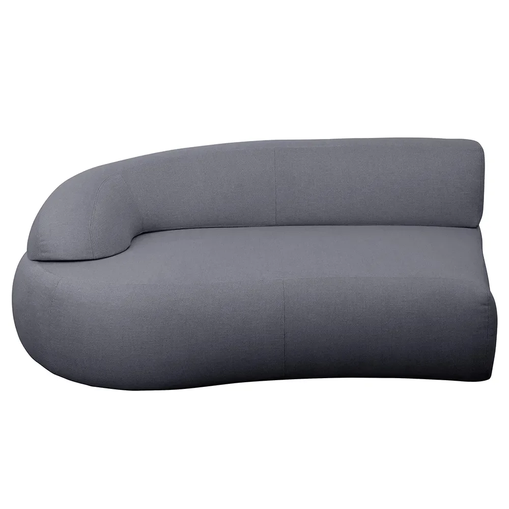Mellow soffa modul höger m/långt ryggstöd Grey