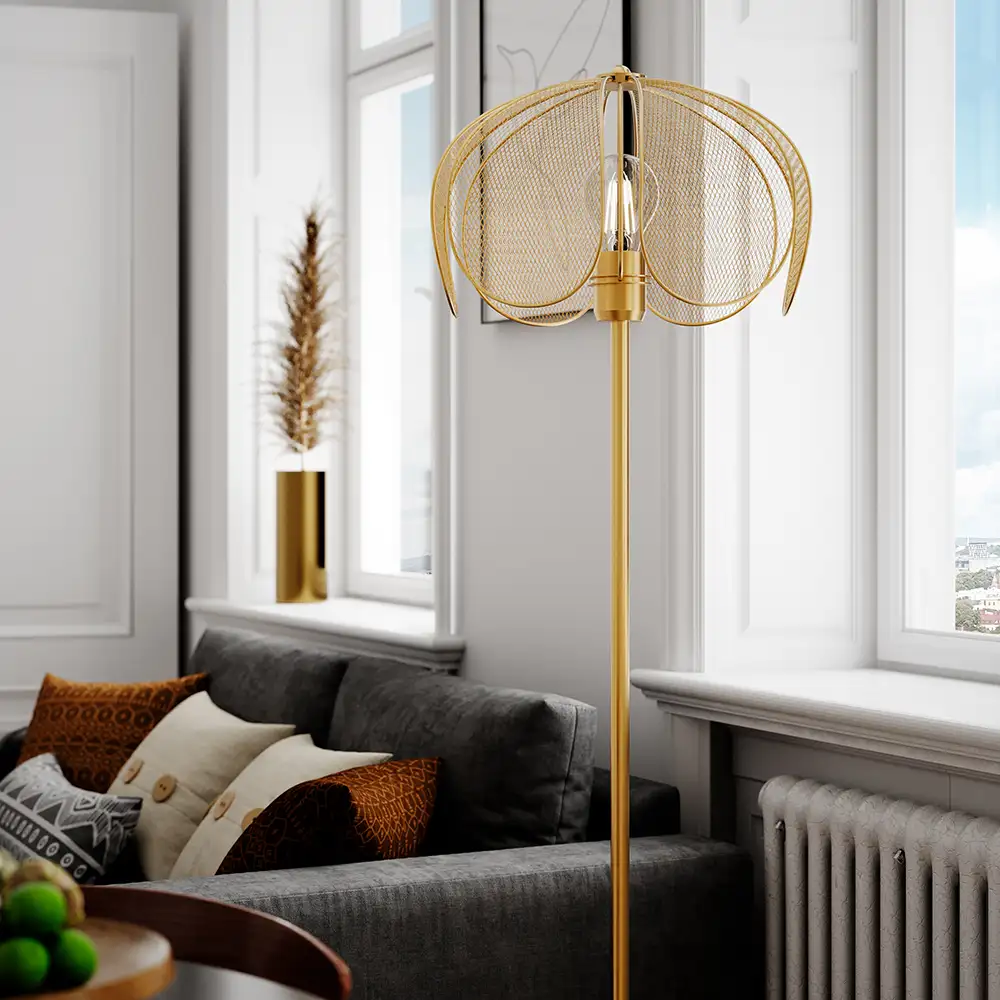 Daisy Golvlampa matt guld