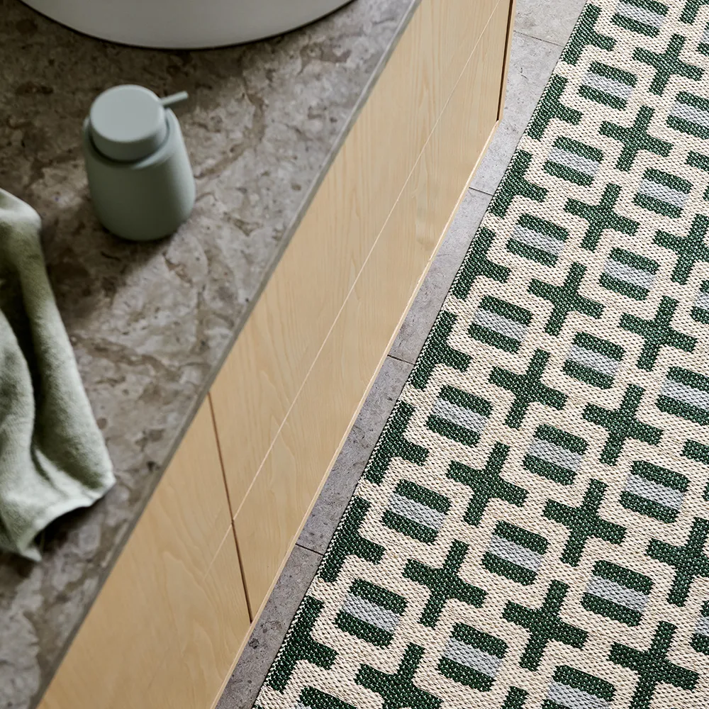 Tom matta Leaf/Cream/sage 70 x 300 cm