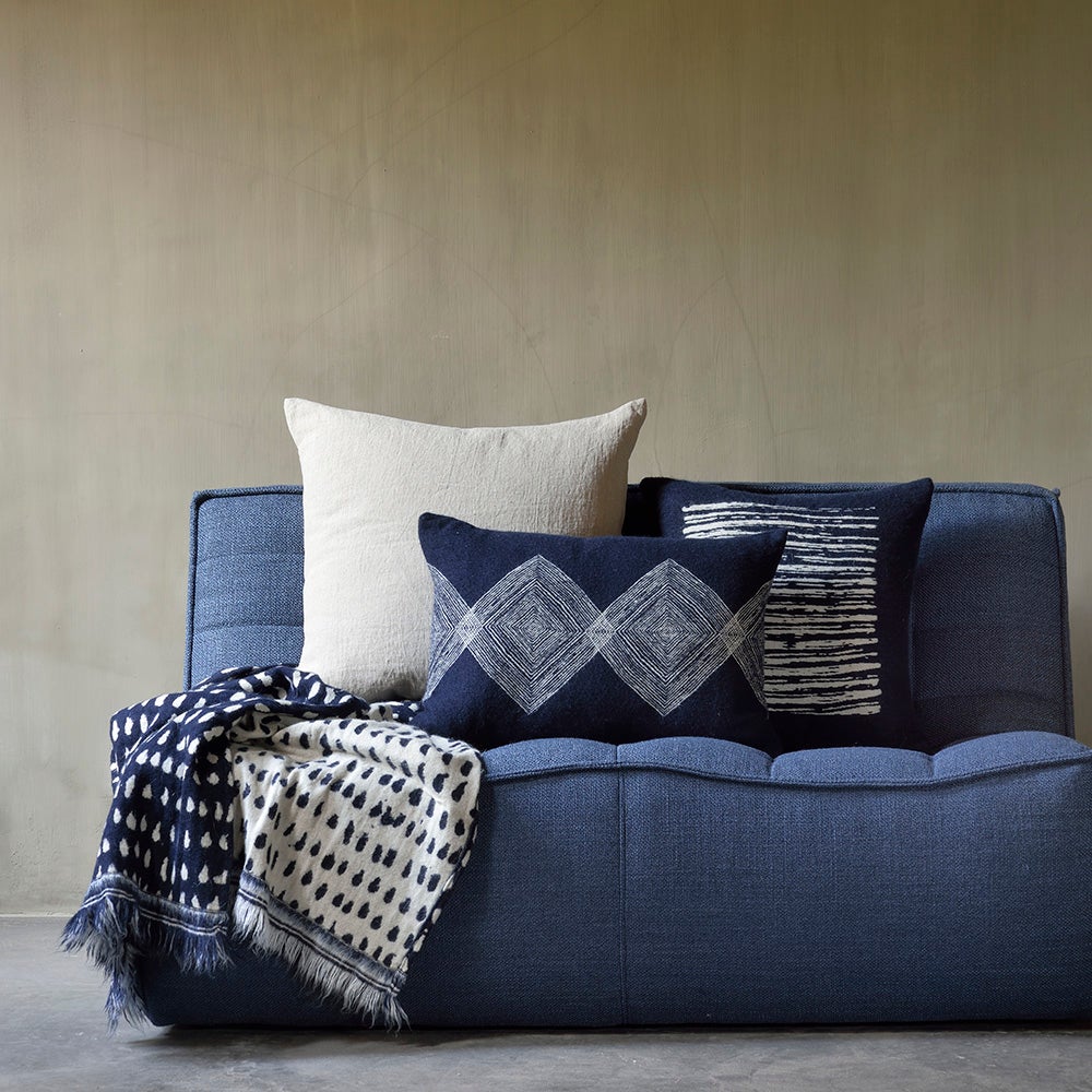 Lin Kuddfodral Sand 50x50 cm