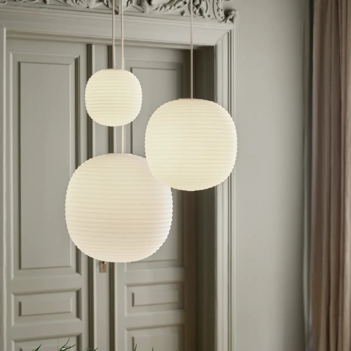 Lantern Pendellampa Ø20 Vit Opalglas