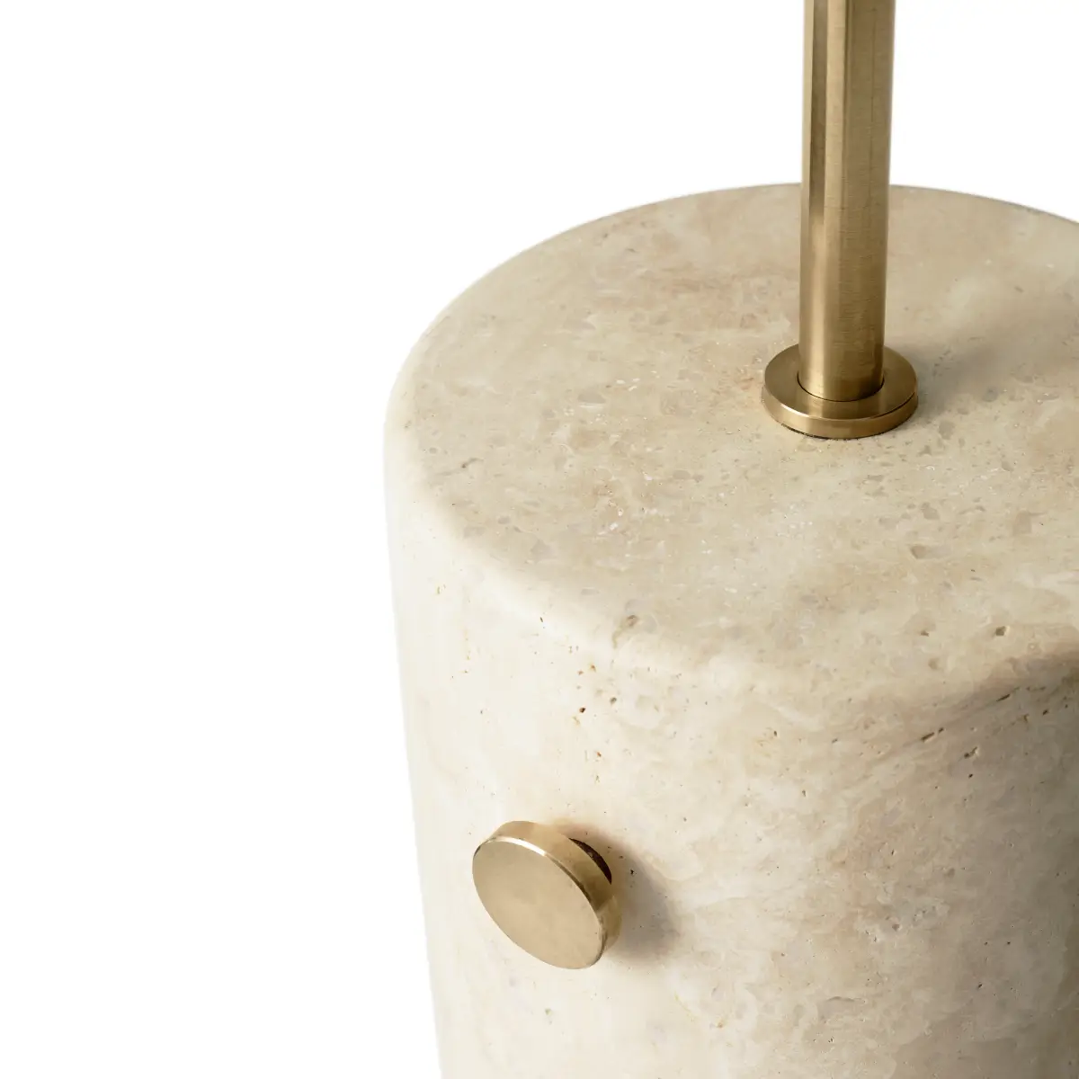 JWDA Golvlampa Travertine,Sand/Brass, Brushed 