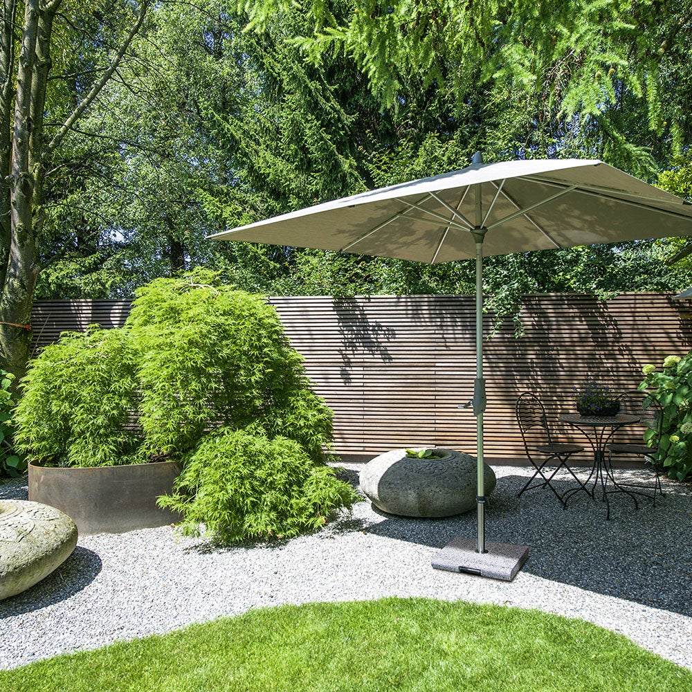 Alu-twist parasoll 240x240 cm cm offwhite 