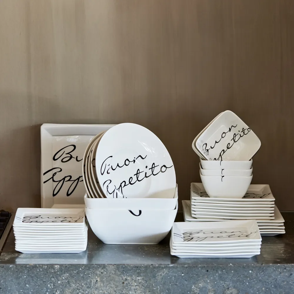 Buon Appetito tallrik fyrkantig 26 x 26 cm