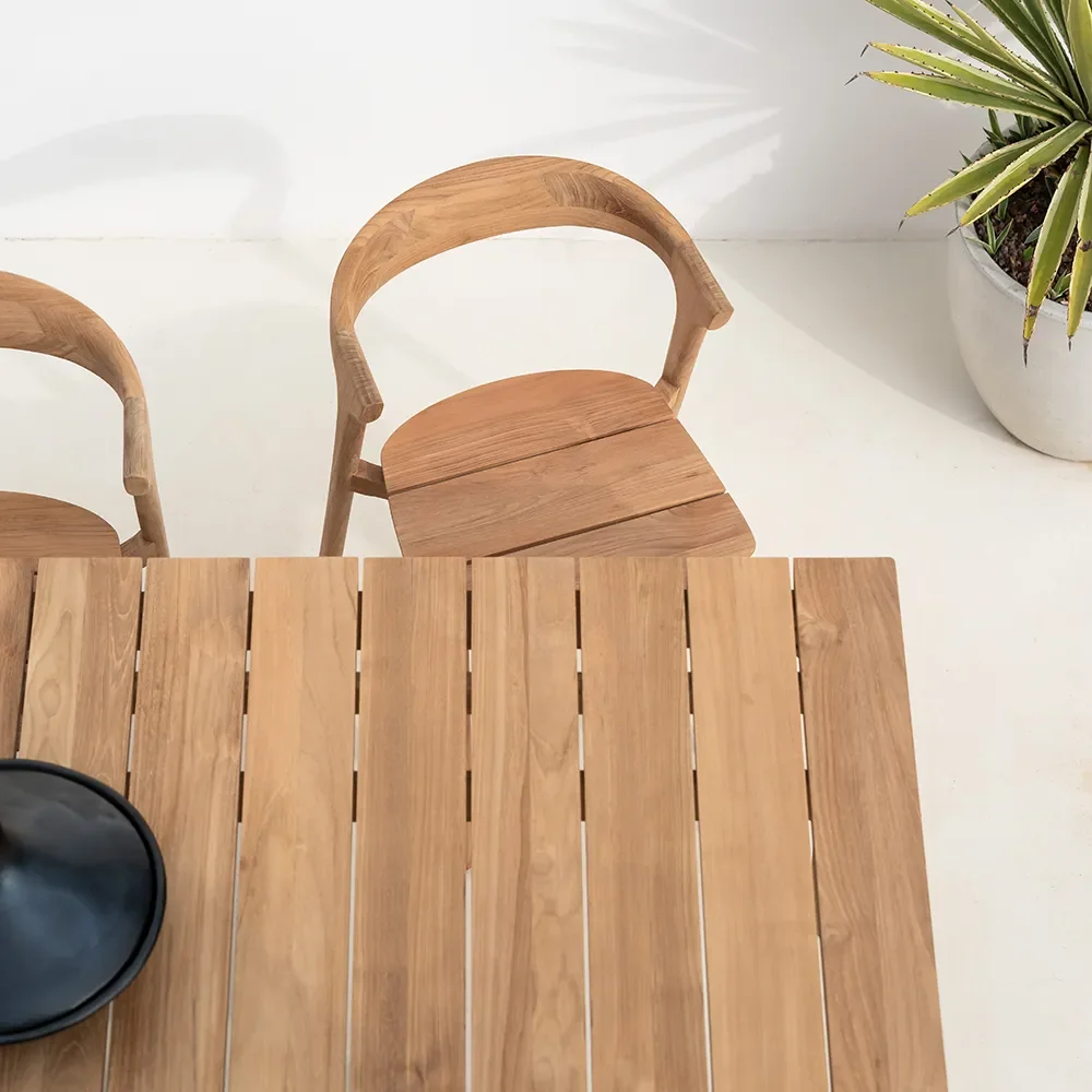 Bok Matbord 250x100 cm Teak